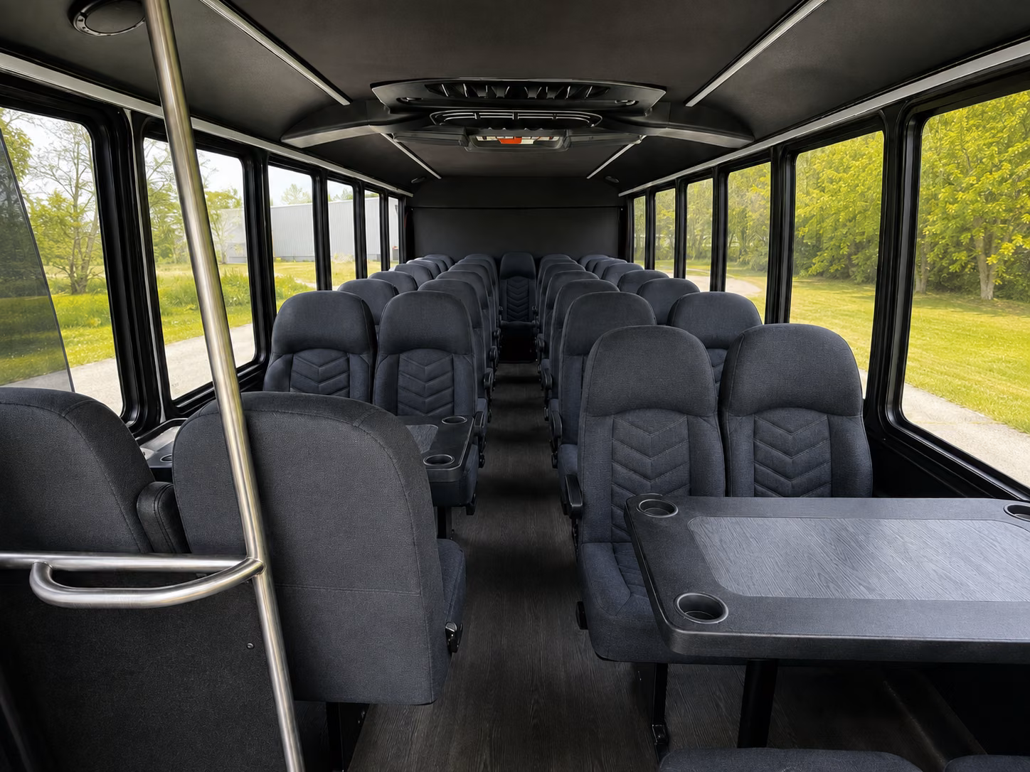 santa maria 18 passenger minibus inside