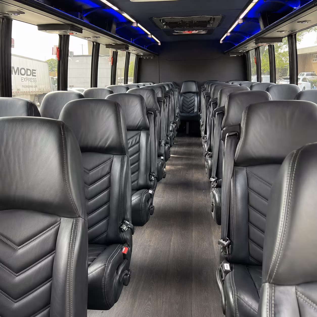 santa maria 25 passenger minibus interior
