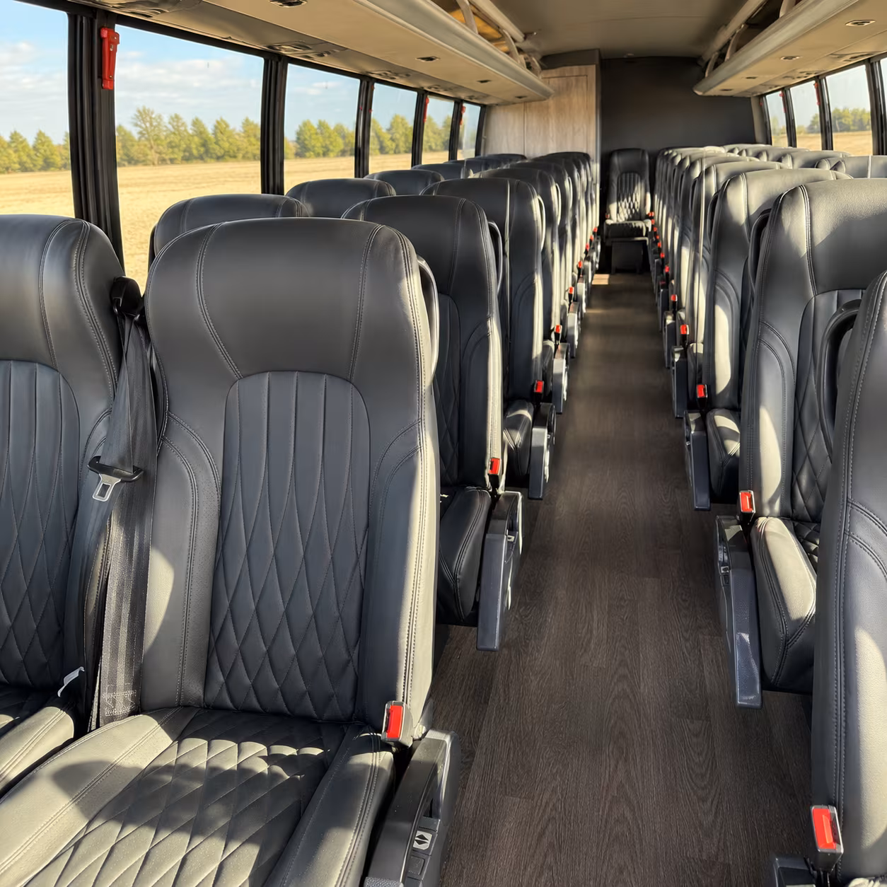 santa maria 28 passenger minibus inside