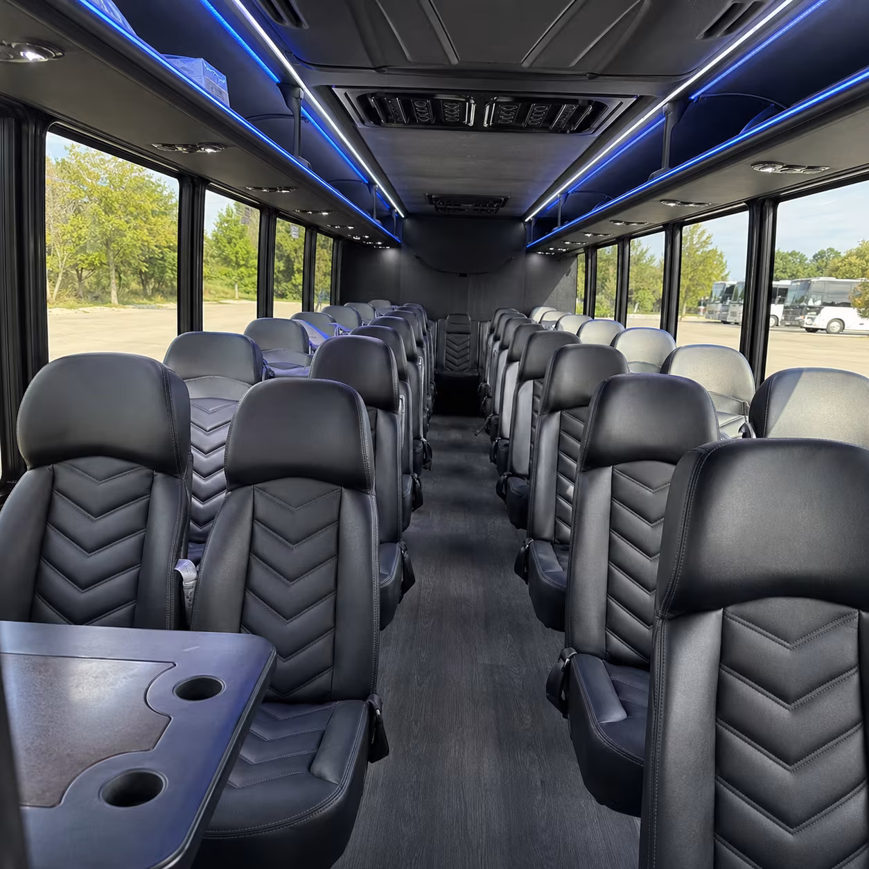 santa maria 35 passenger minibus inside