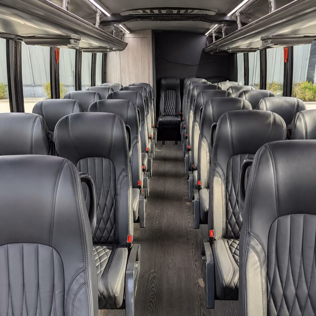 santa maria 35 passenger minibus interior