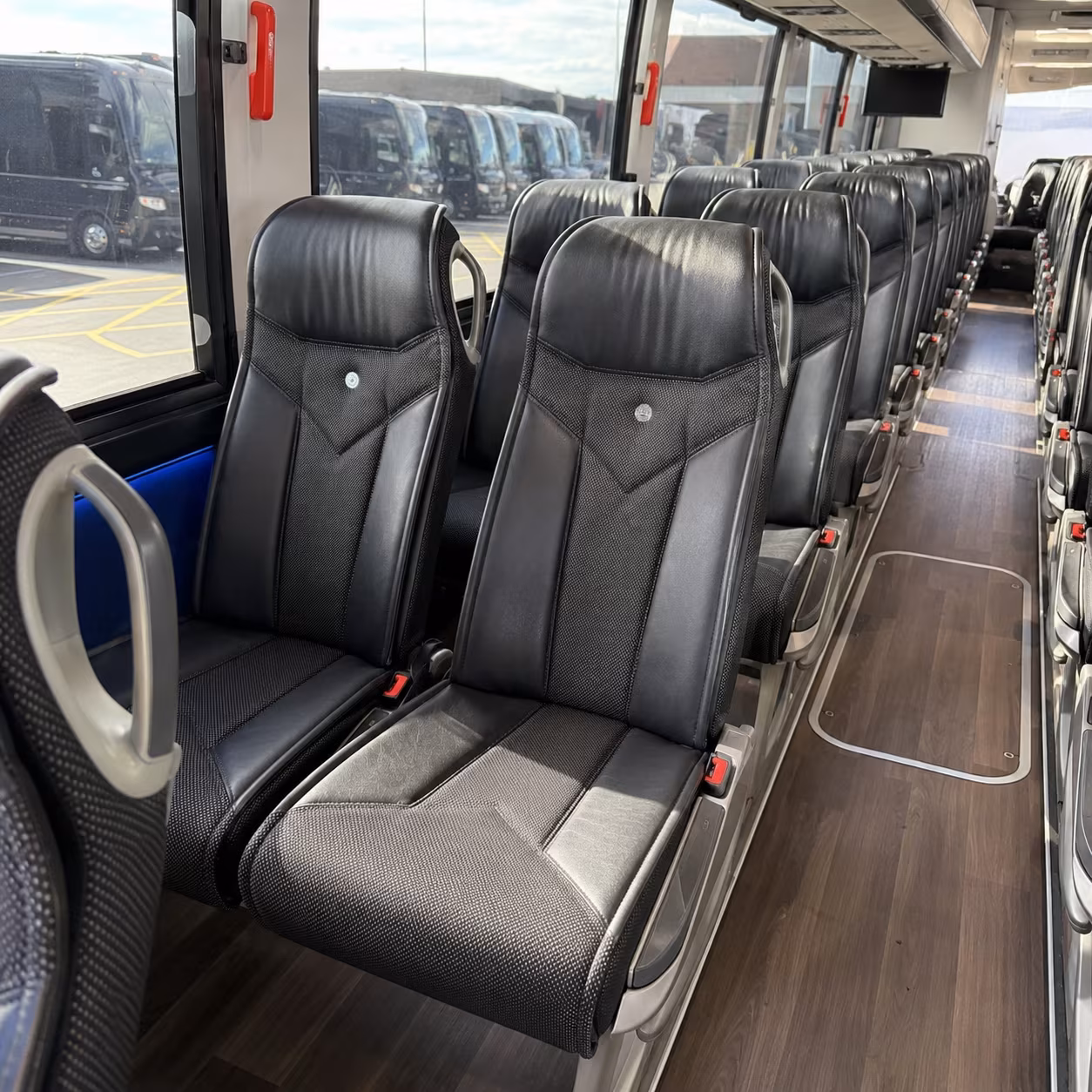 santa maria 40 passenger charter bus interior
