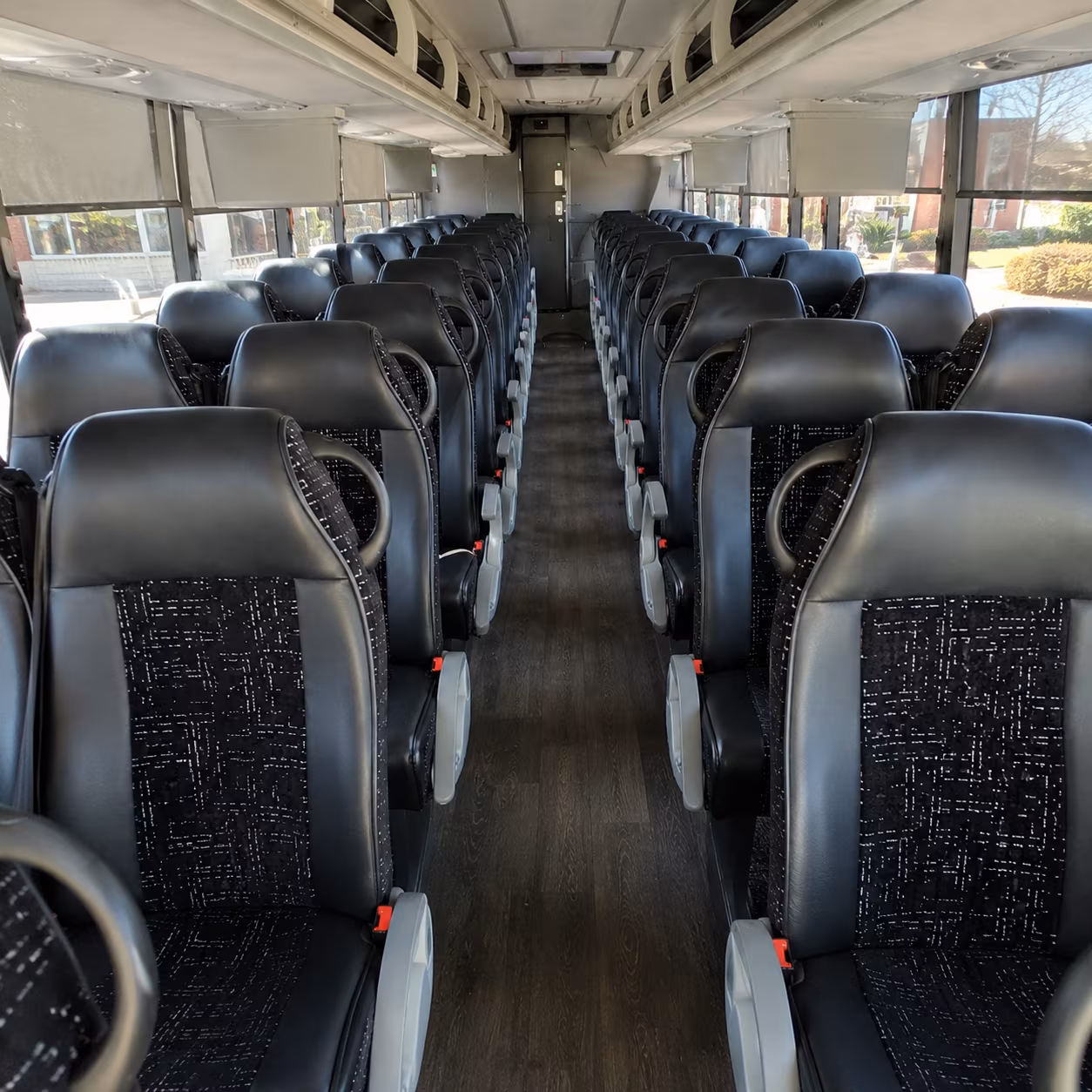 santa maria 54 passenger charter bus inside