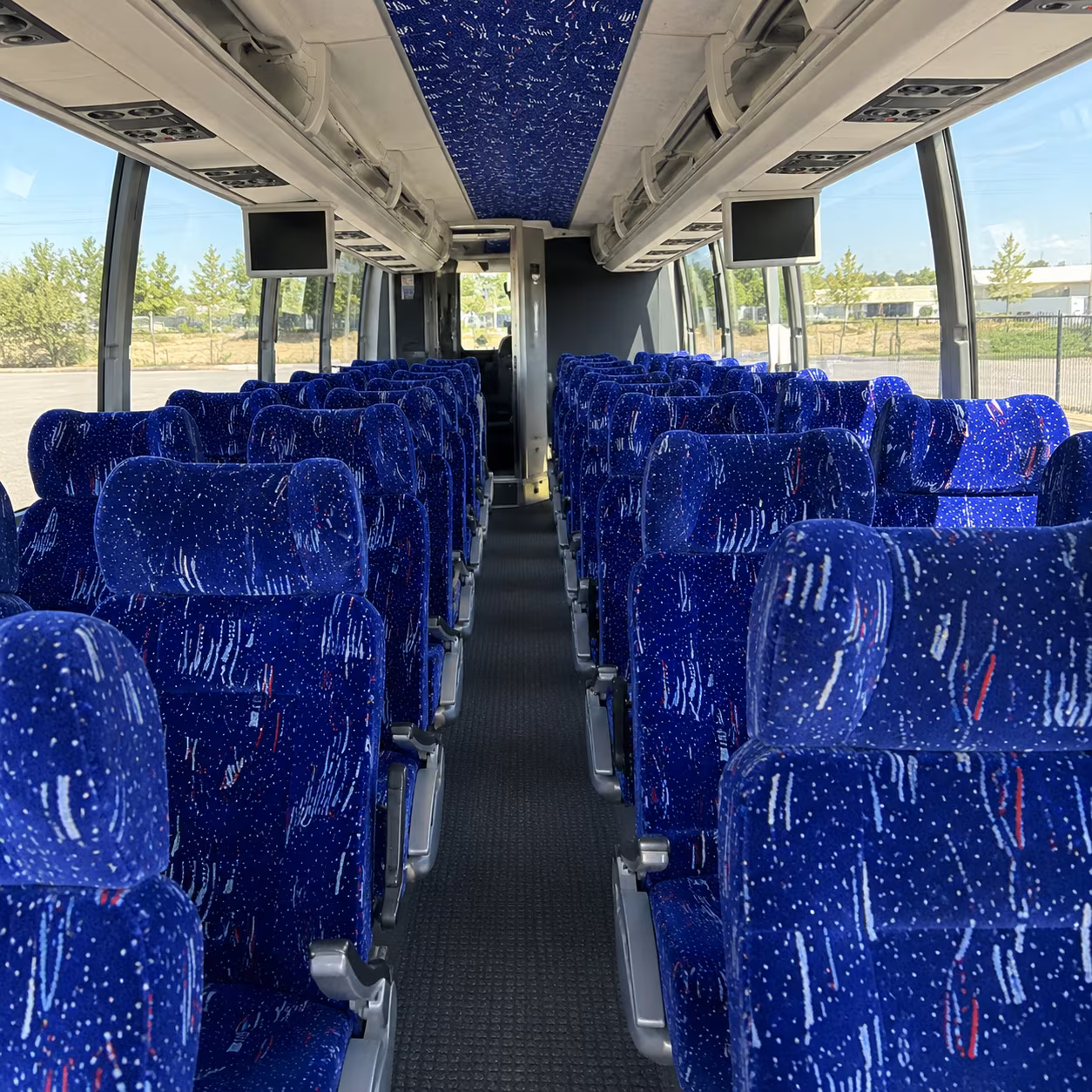 santa maria 54 passenger charter bus interior