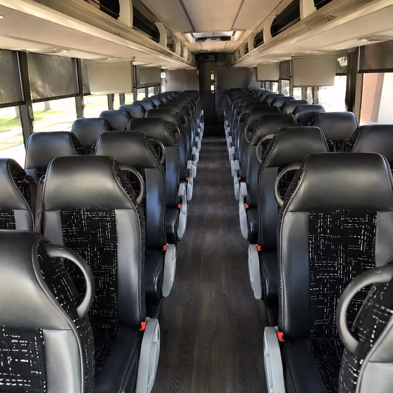 santa maria charter bus interior