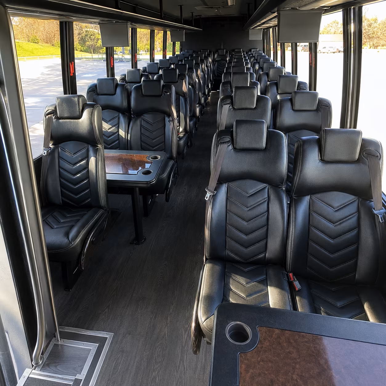 santa maria corporate transportation onboard seating