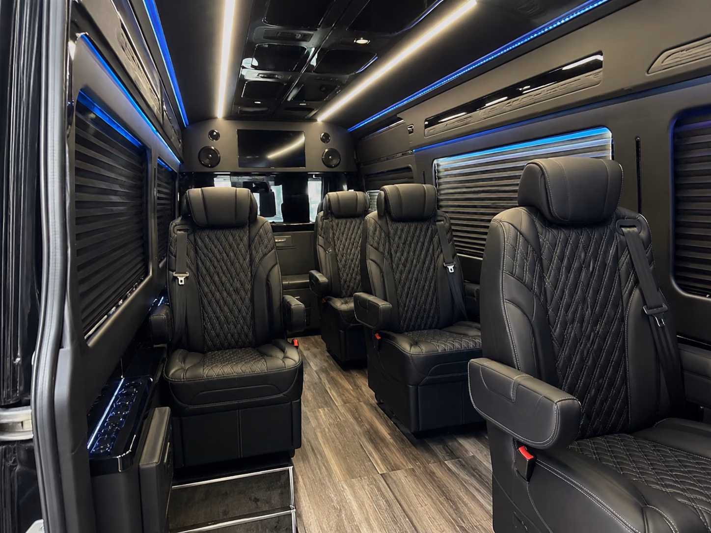 santa maria sprinter van with driver interior